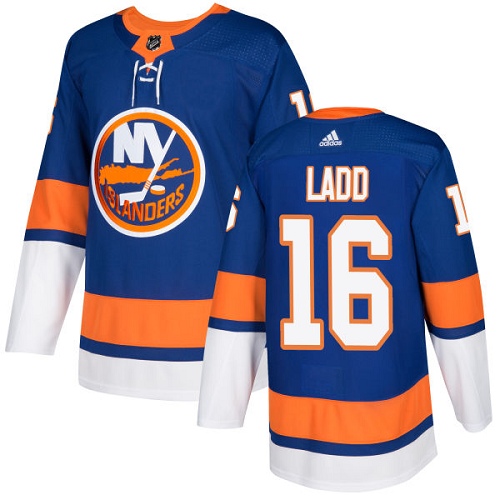 Adidas NEW York Islanders 16 Andrew Ladd Royal Blue Home Authentic Stitched Youth NHL Jersey